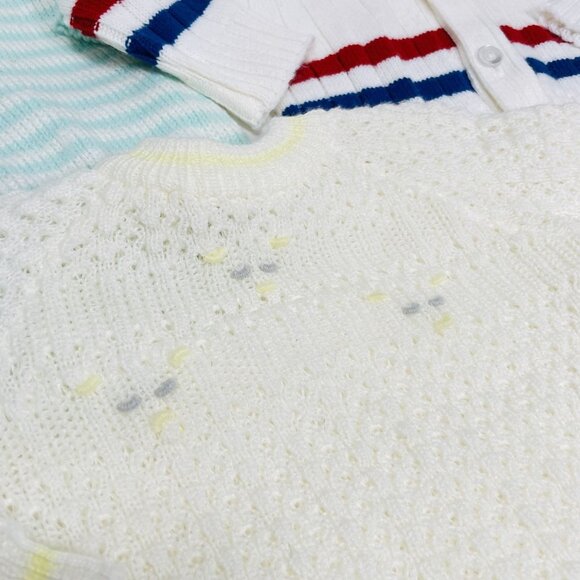 Vintage Toddler Boys Knit Sweater + Cardigan Bundle Lot of 3 - 2T / 3T - Picture 3 of 11